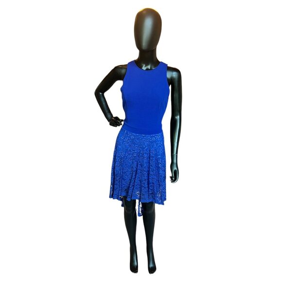 Lush Dresses & Skirts - Lush Royal Blue Lace Short Dress